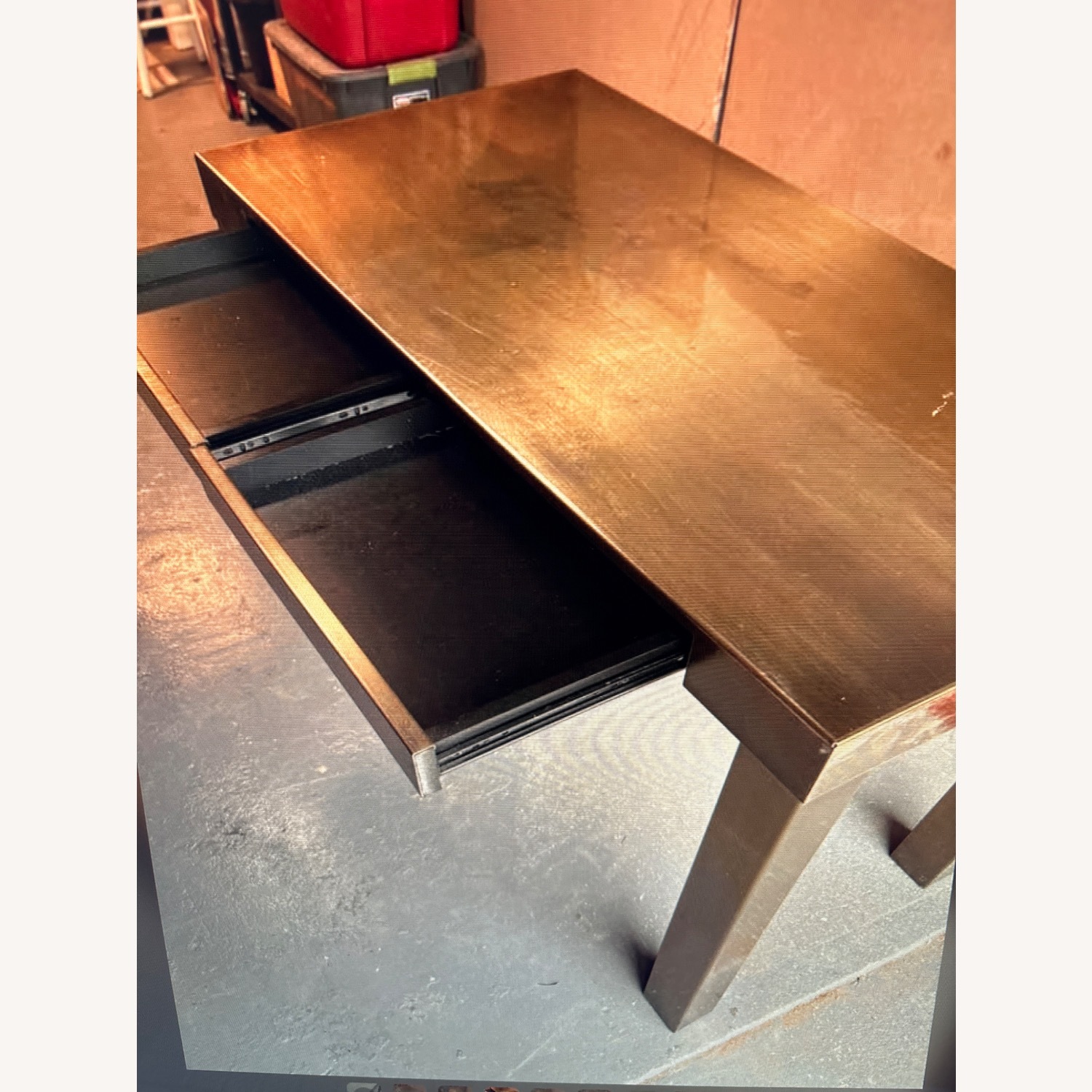 West Elm Parsons Metal Desk - image-7