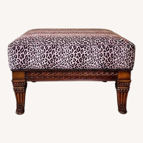 Used Leopard Print Ottoman for sale on AptDeco