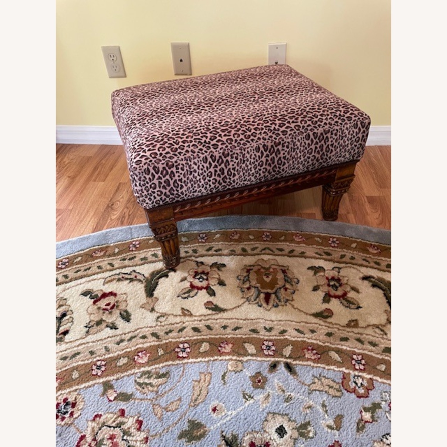 Leopard Print Ottoman - image-2