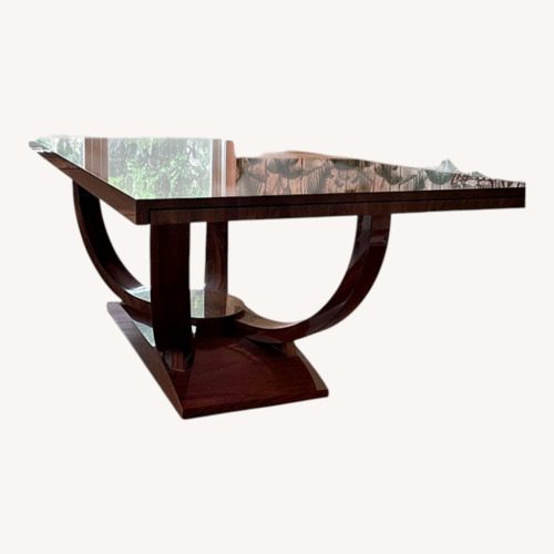 Used Cliff Young High Gloss Wood Dining Table for sale on AptDeco