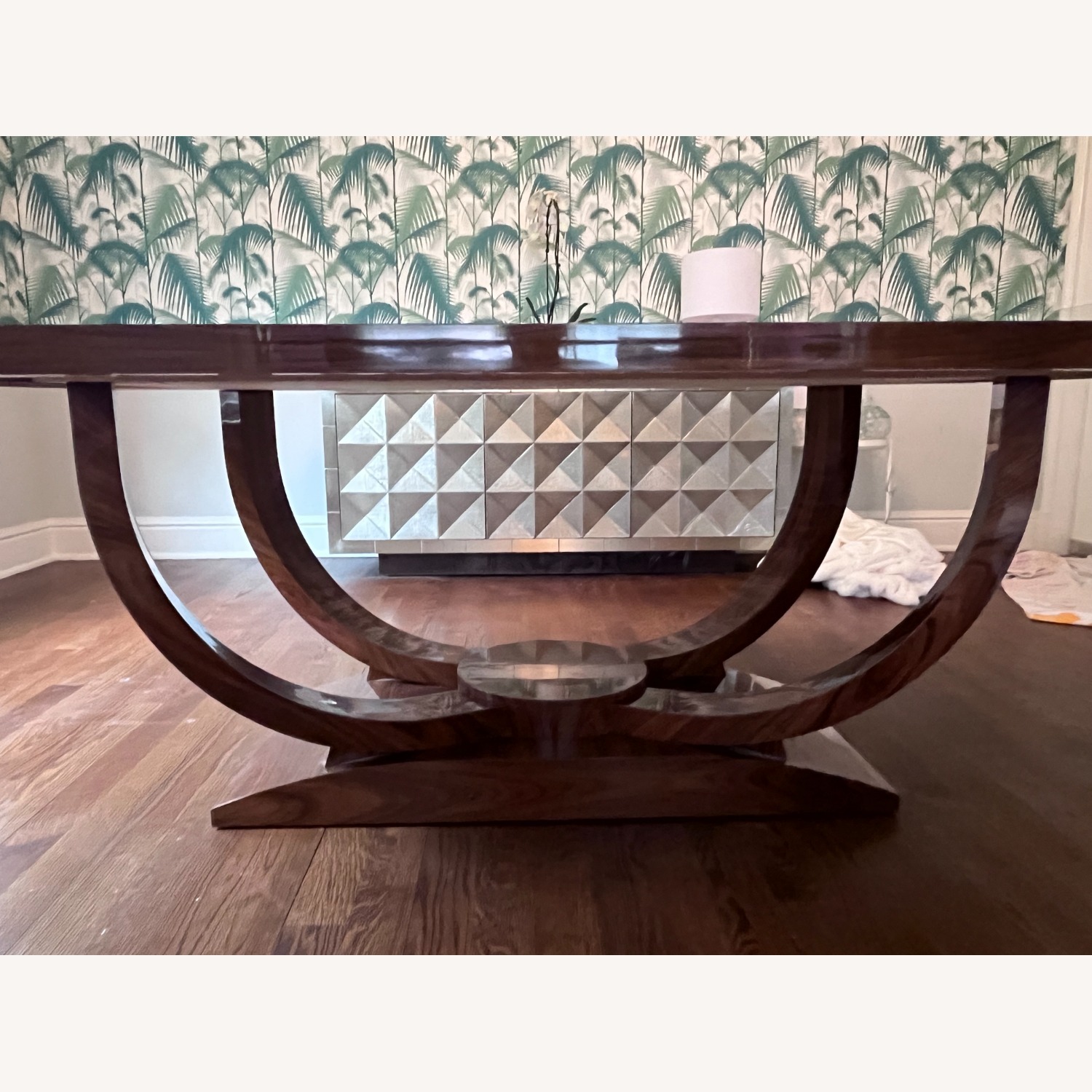 Cliff Young High Gloss Wood Dining Table - image-2