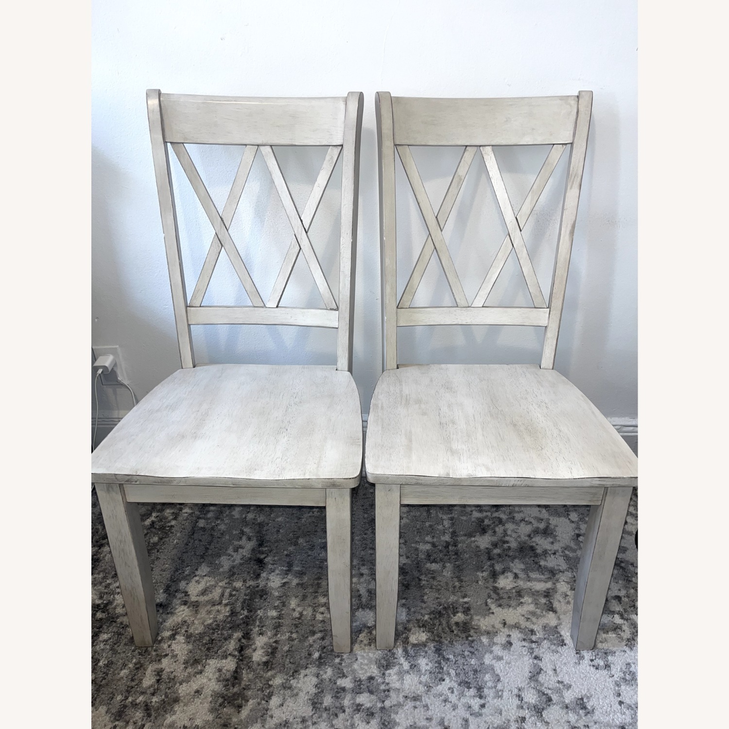 Fortville White Wood Dining Chairs - image-1