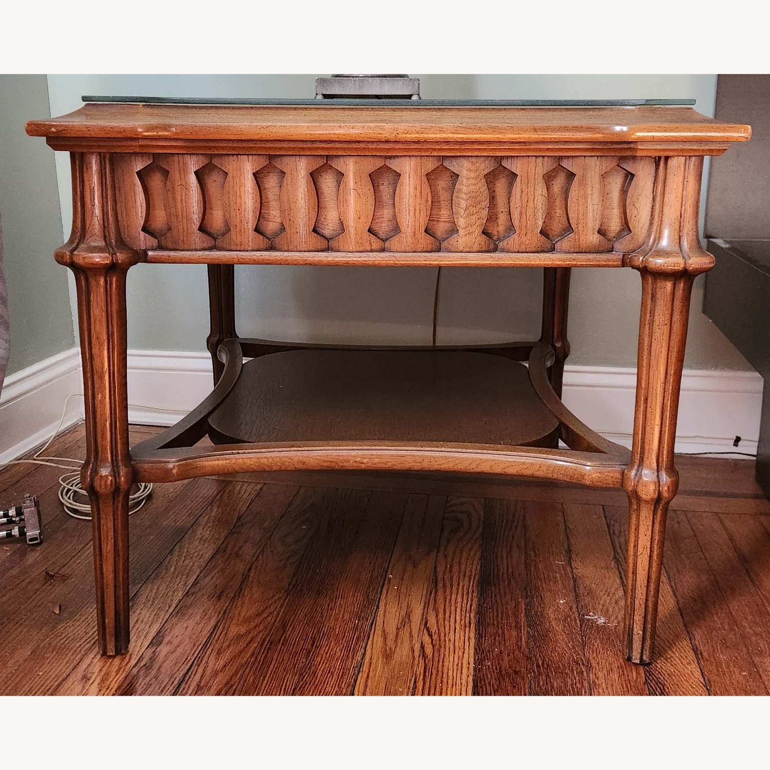 Vintage Wooden Side Table - image-2