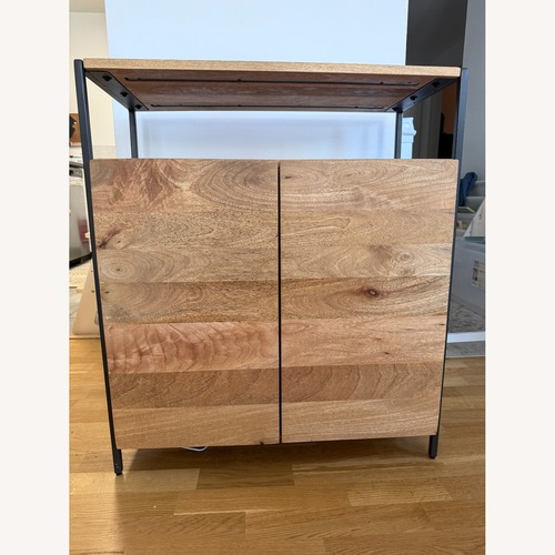 Used West Elm Wood Industrial Cabinet (28")  for sale on AptDeco