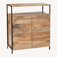West Elm Wood Industrial Cabinet (28") 