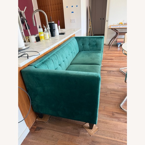 Used Wayfair Haahris 69'' W Tuxedo Arm Upholstery Velvet Loveseat Sofa for sale on AptDeco