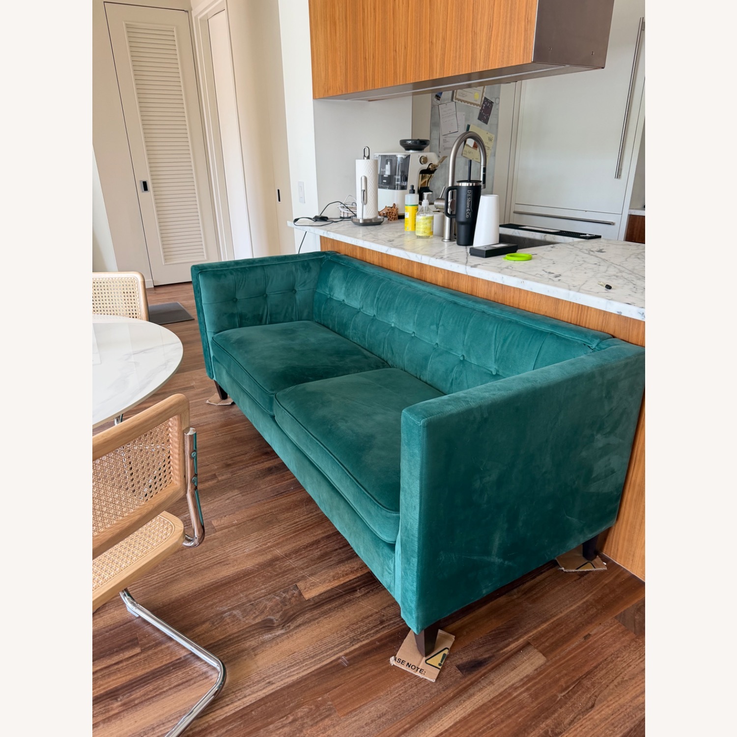 Wayfair Haahris 69'' W Tuxedo Arm Upholstery Velvet Loveseat Sofa - image-3