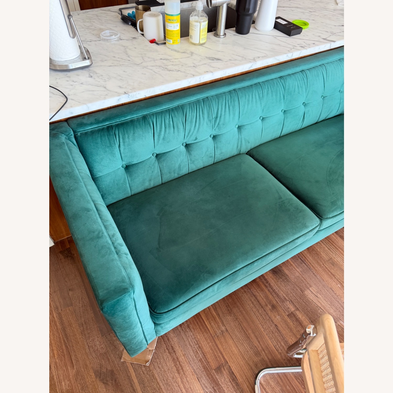 Wayfair Haahris 69'' W Tuxedo Arm Upholstery Velvet Loveseat Sofa - image-2