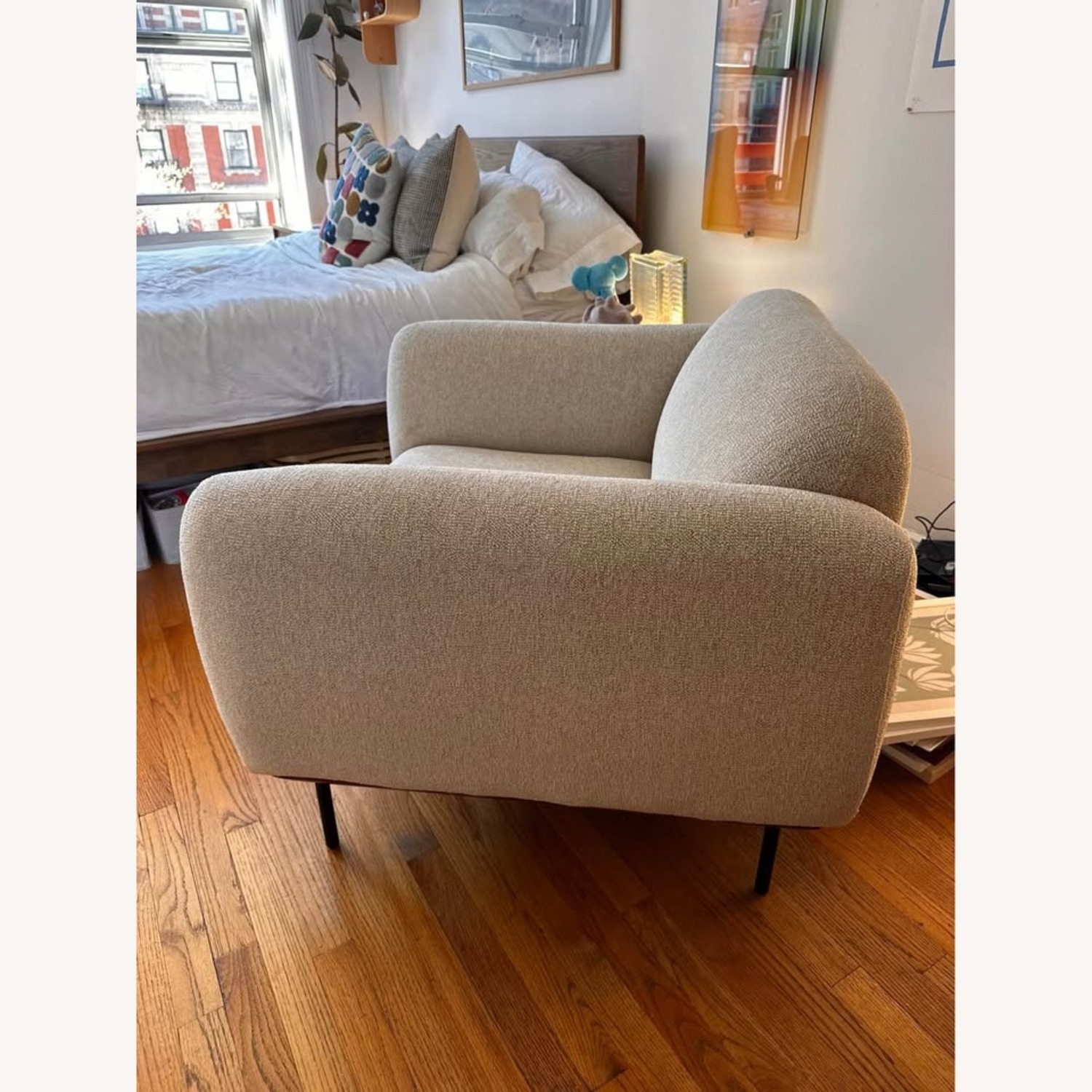 Benson Occasional Armchair - Ivory Boucle - image-2