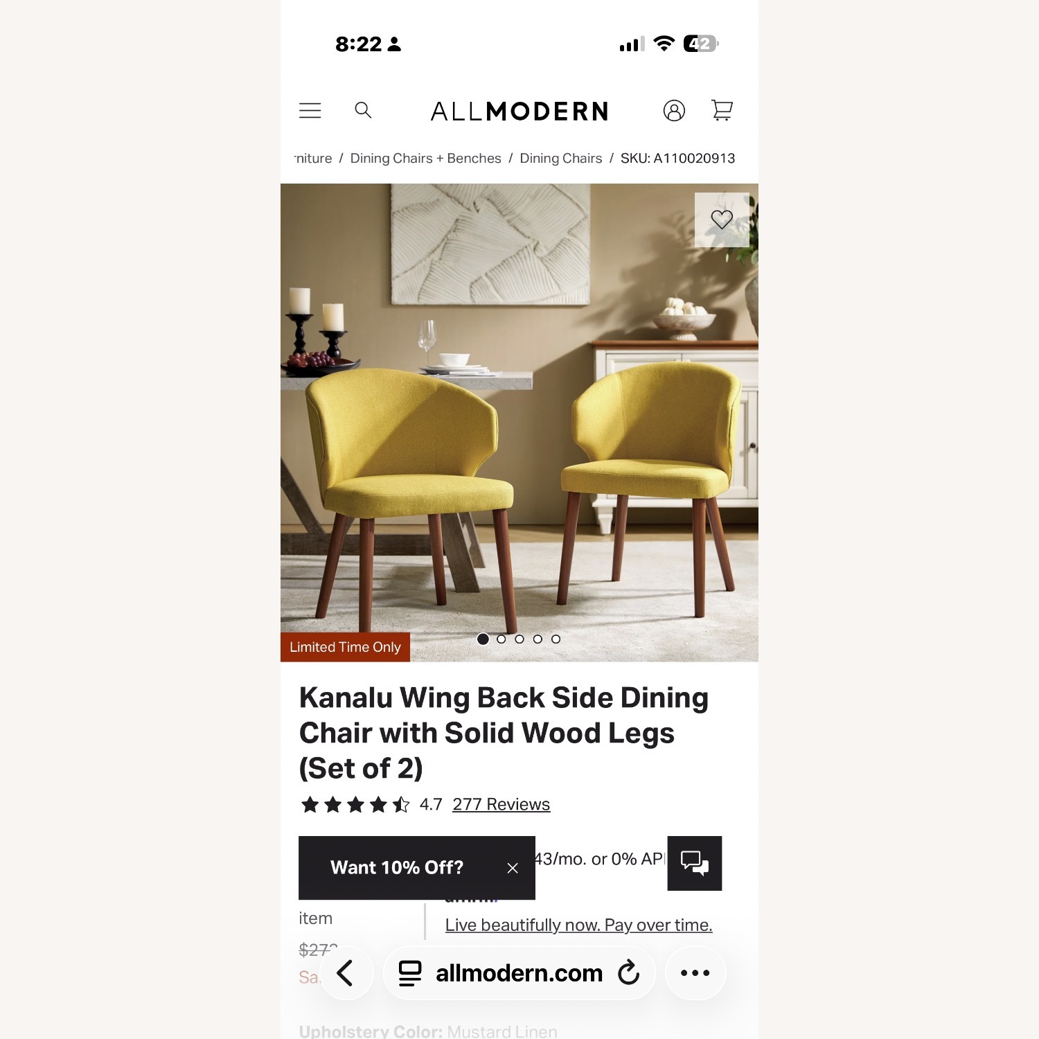 Natuzzi  Dark Gray Fabric 2 Piece Sectional - image-4