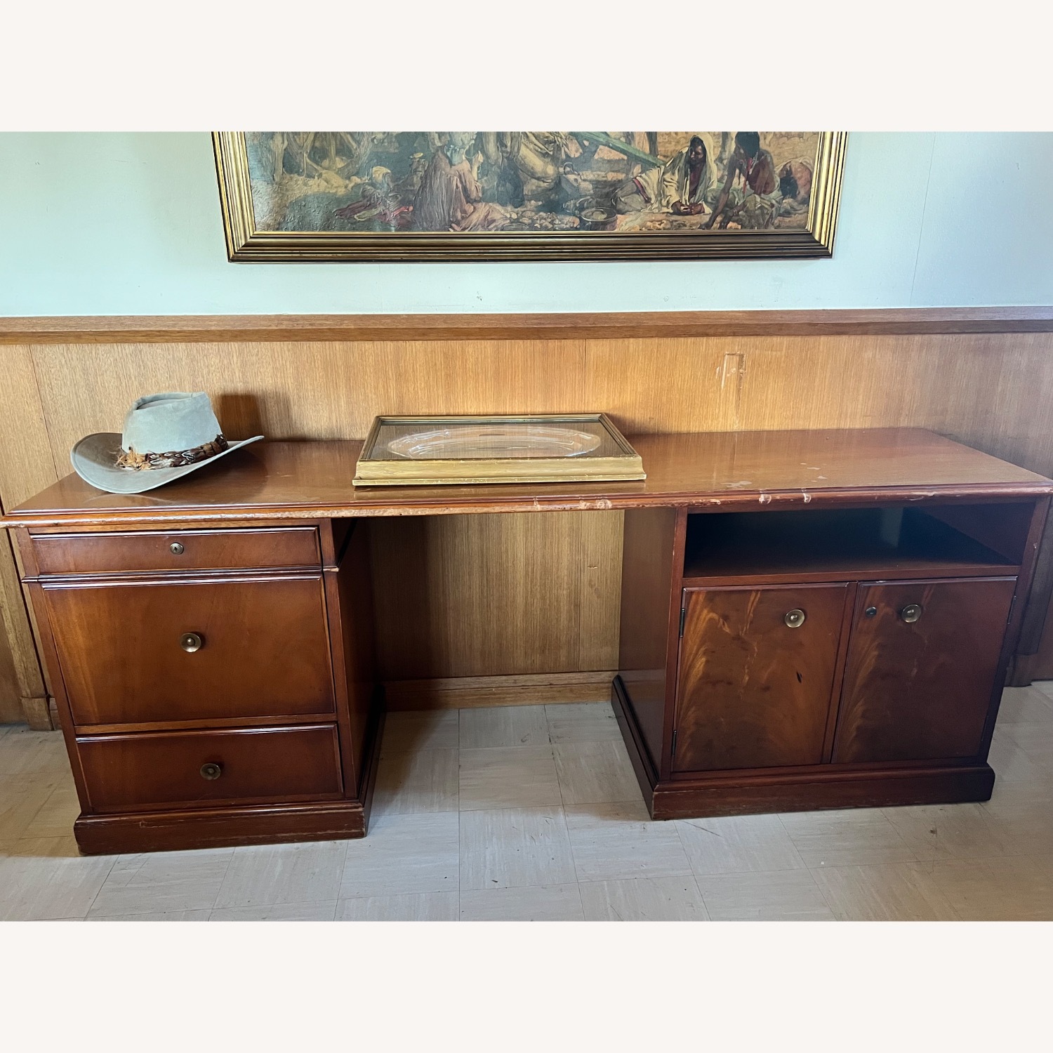 Vintage/Antique Find Light Brown Wood Side Table - image-2