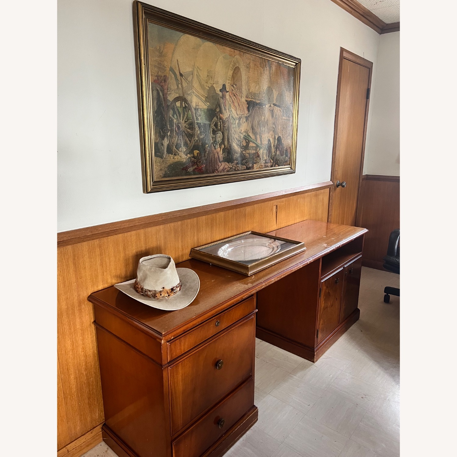 Vintage/Antique Find Light Brown Wood Side Table - image-3
