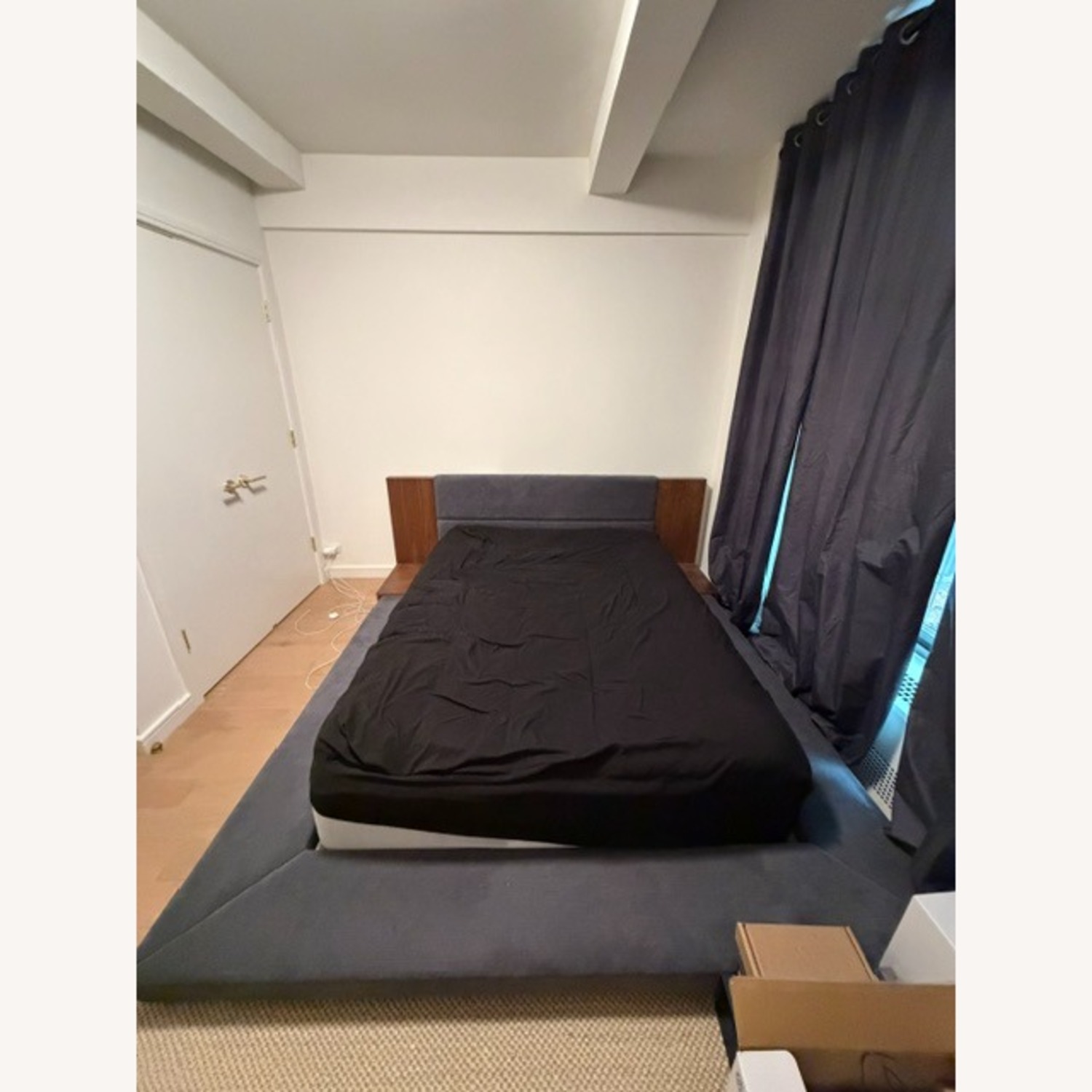 AllModern Walnut Queen Bed - image-1