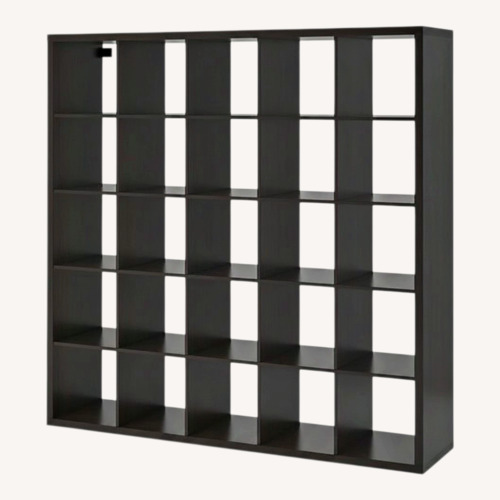 Used IKEA KALLAX Black Bookcase for sale on AptDeco