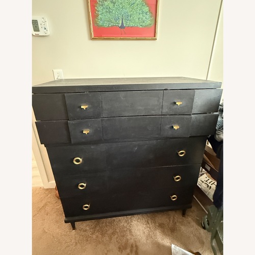 Used Vintage/Antique Black Wood Dresser for sale on AptDeco