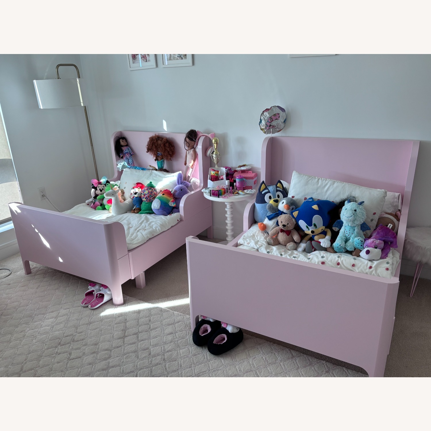 IKEA Pink Toddler Girls Bed - image-2