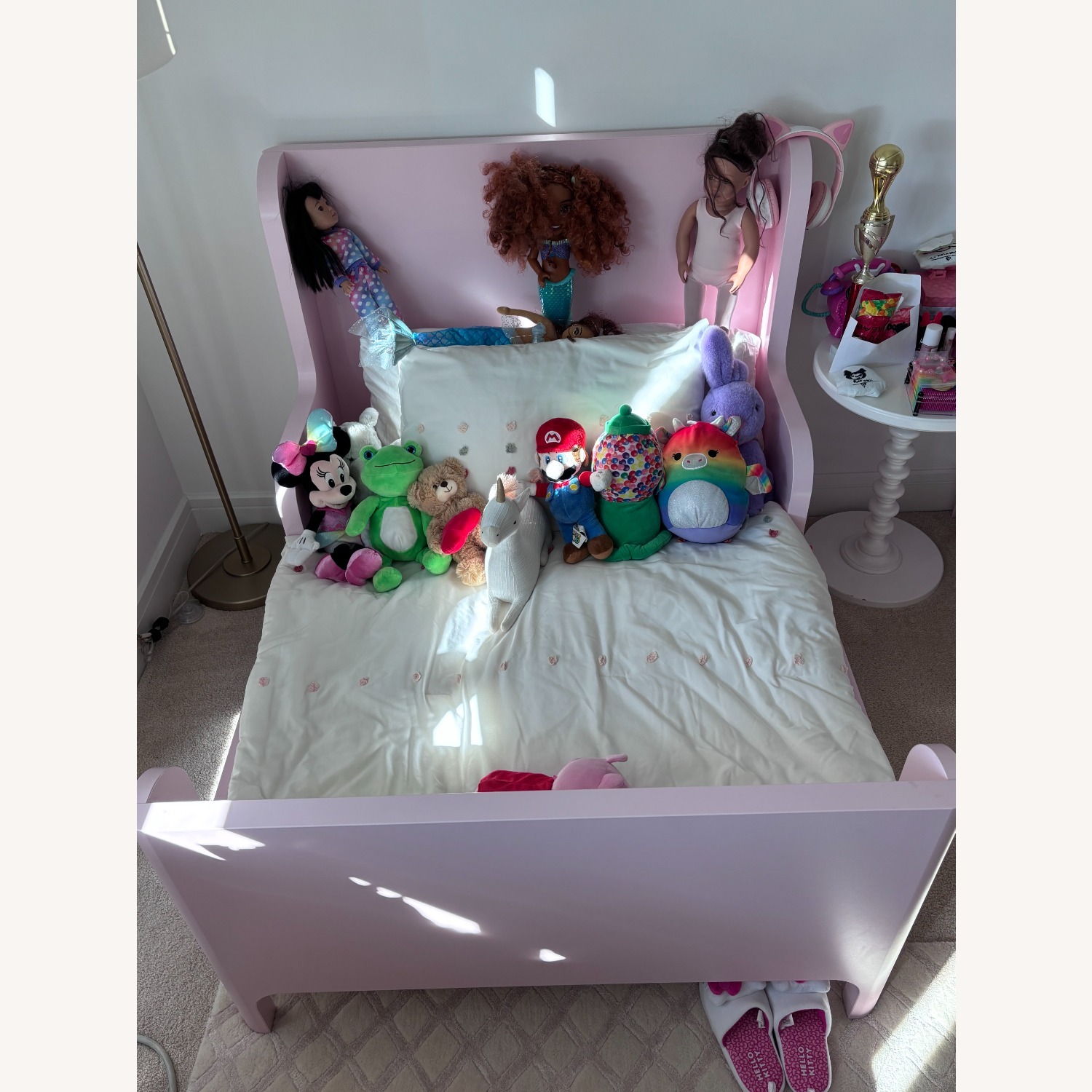 IKEA Pink Toddler Girls Bed - image-4