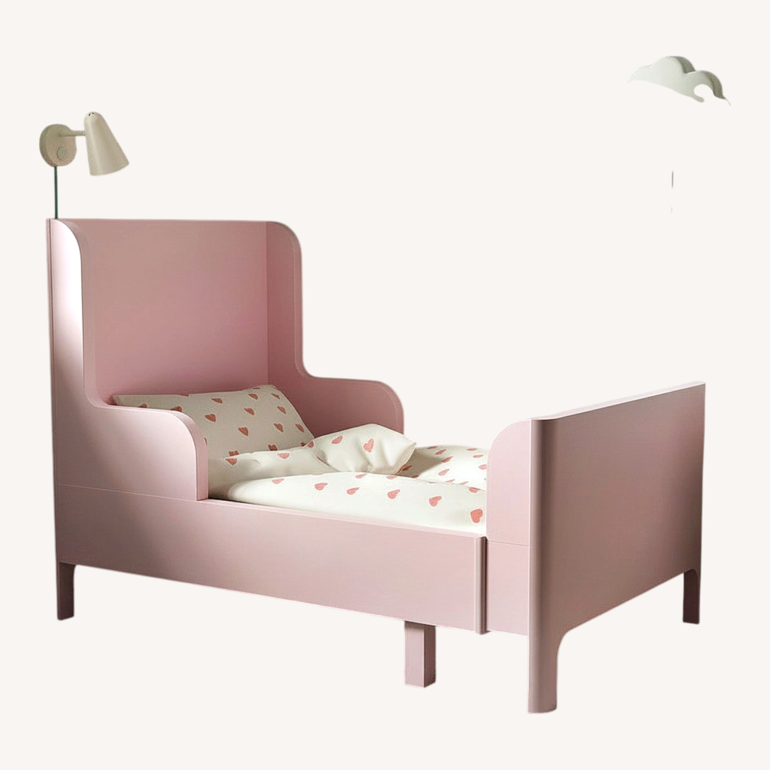 IKEA Pink Toddler Girls Bed - image-6