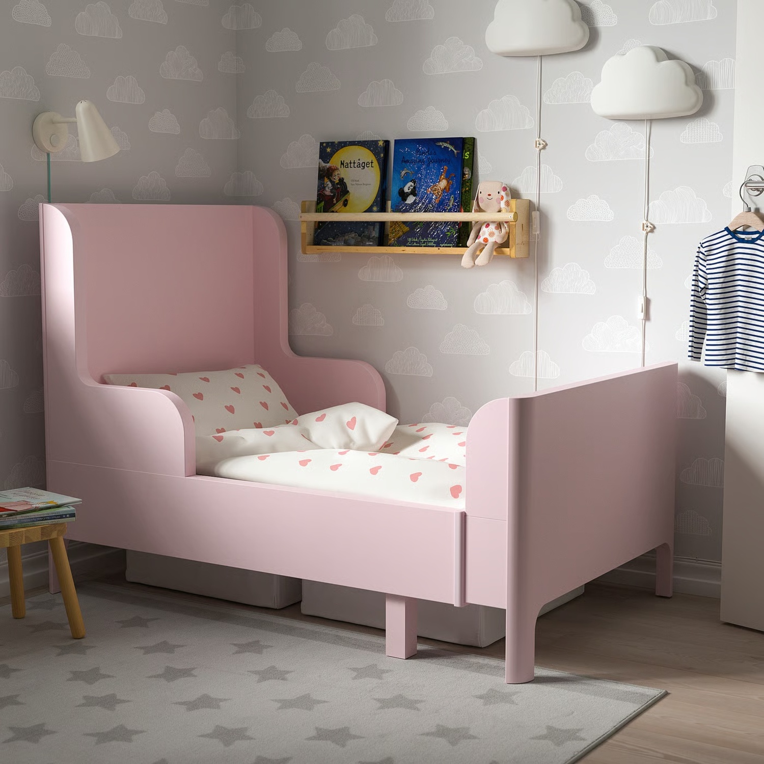 IKEA Pink Toddler Girls Bed - image-5