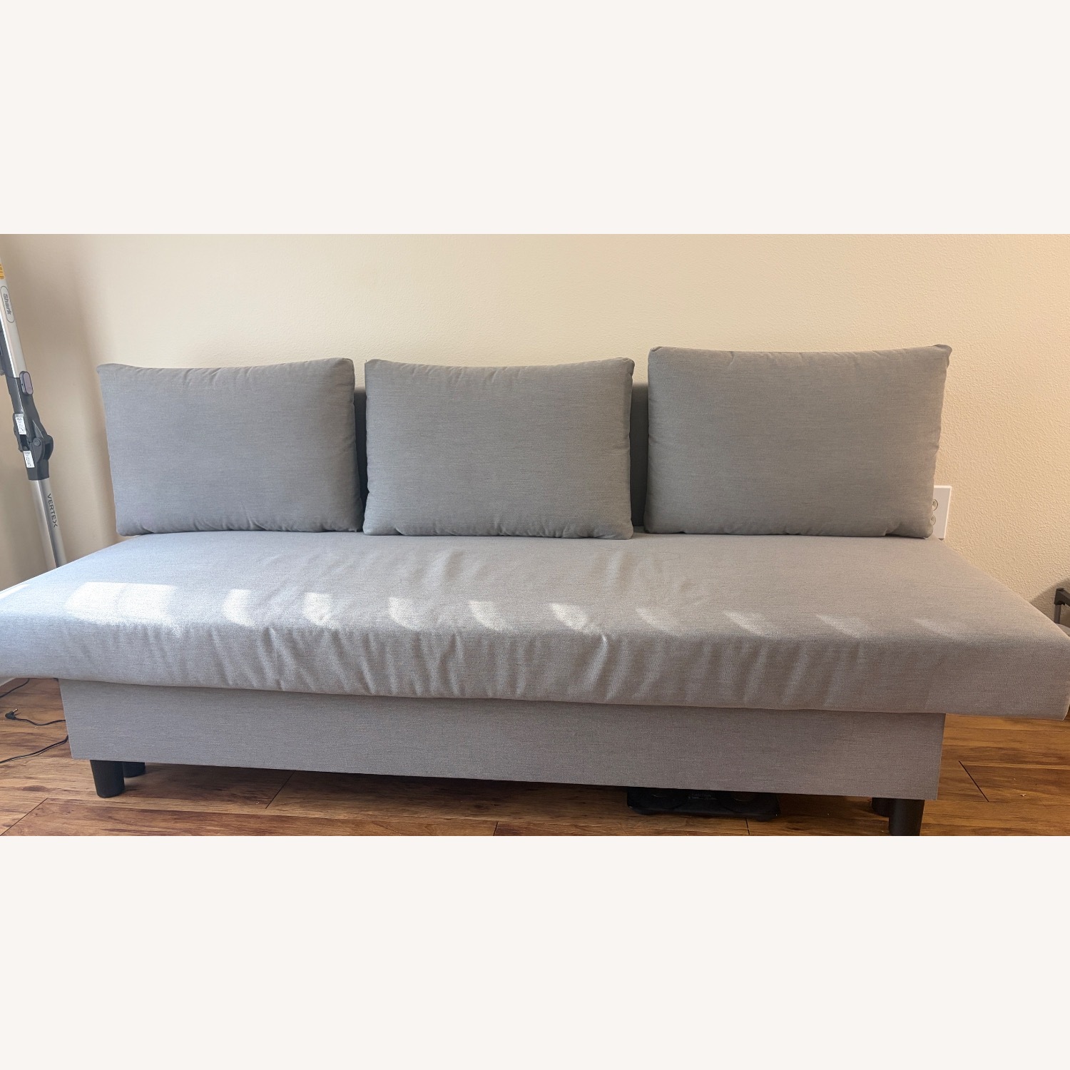IKEA Älvdalen Light Gray Fabric Sleeper Sofa - image-1