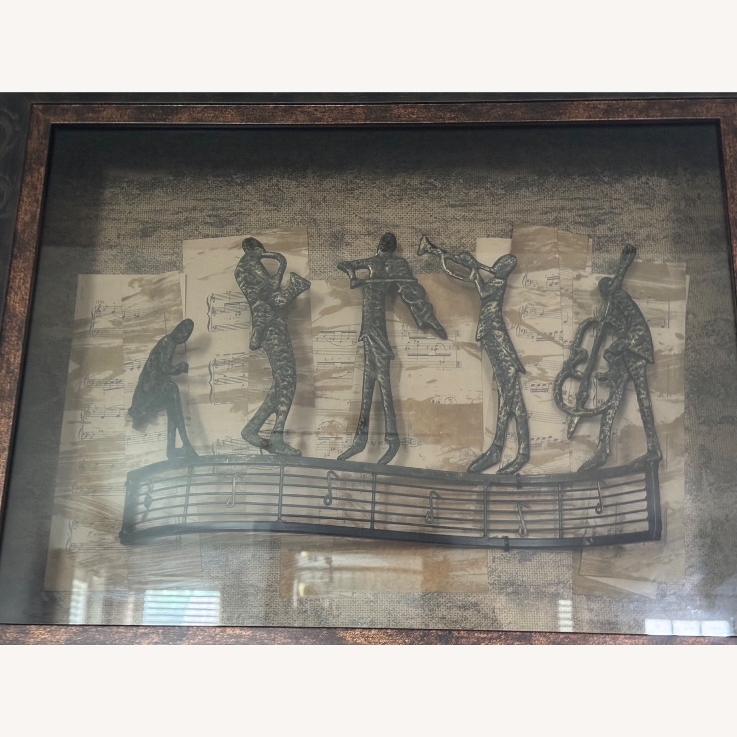 Bombay Company Dark Brown Glass Wall Art - image-2