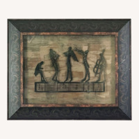 Bombay Company Dark Brown Glass Wall Art