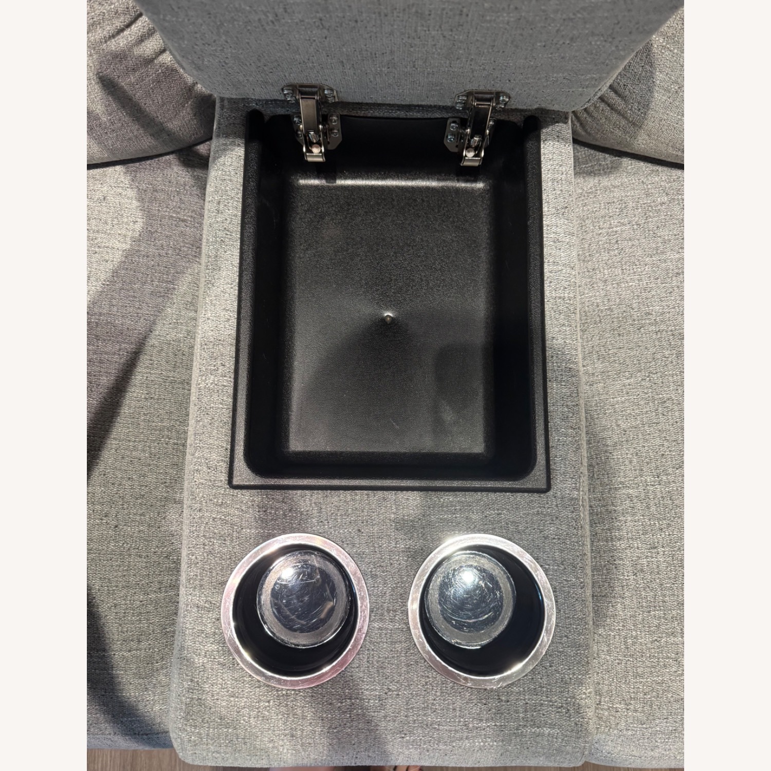 Ashley Biscoe Furniture Light Gray Loveseat - image-4