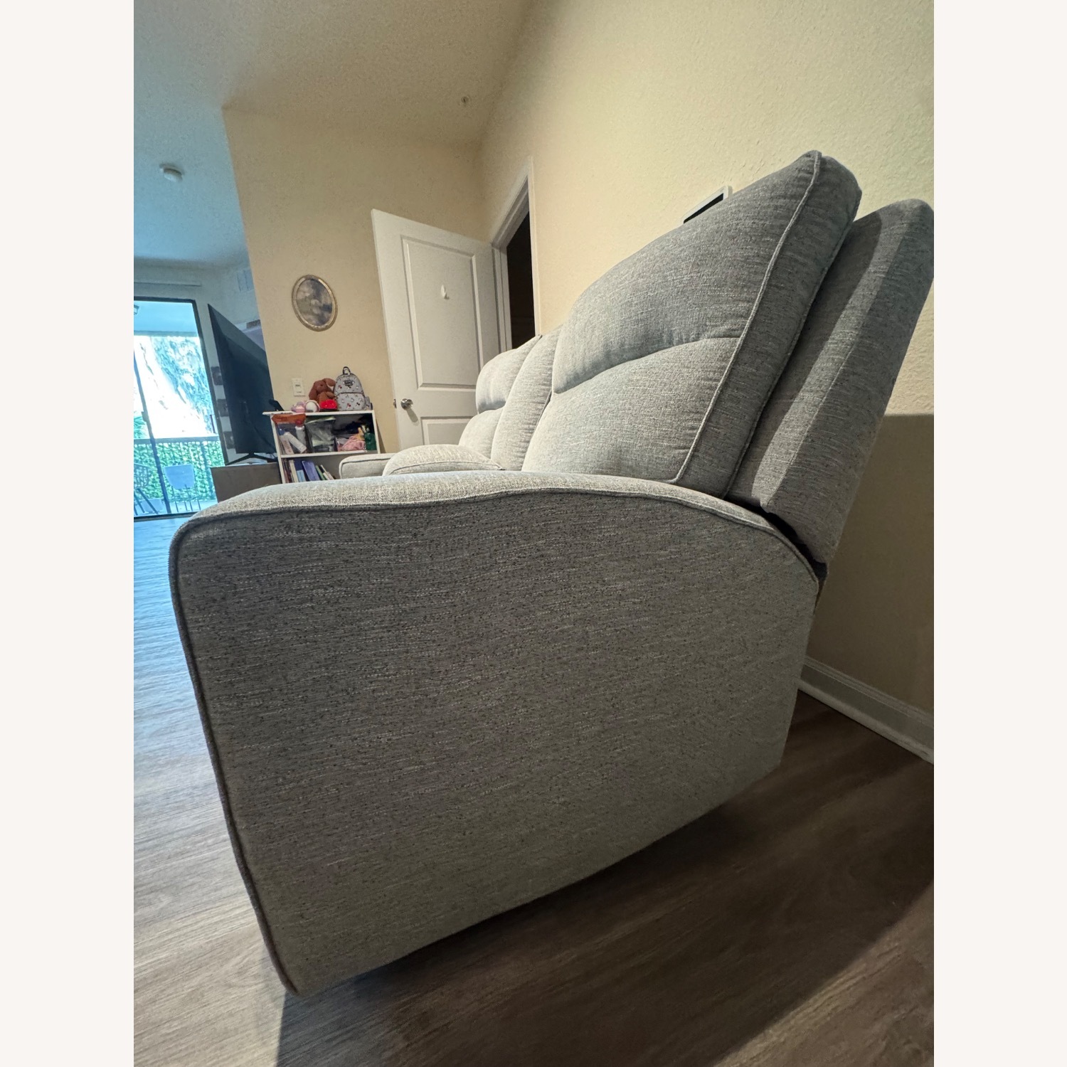 Ashley Biscoe Furniture Light Gray Loveseat - image-5