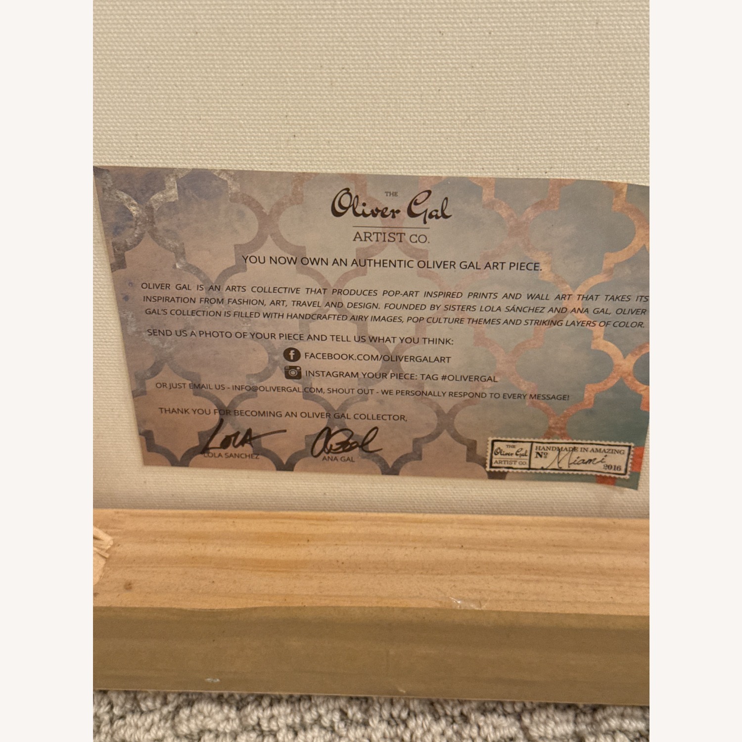 Wayfair Oliver Gal White Peony and Gold - image-4