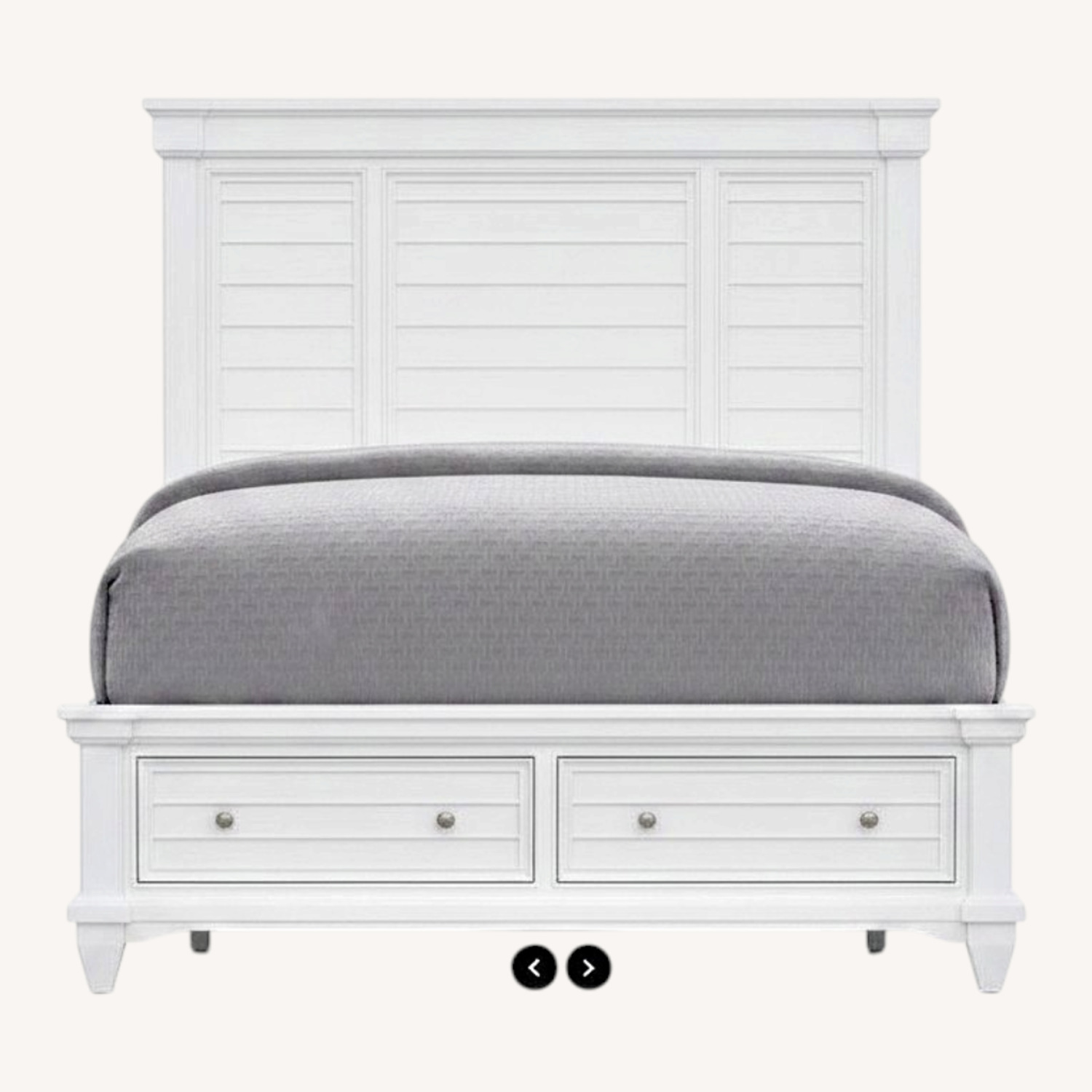 Hilton Head Traditional White Queen Bed - image-5