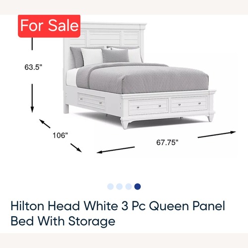 Used Hilton Head Traditional White Queen Bed for sale on AptDeco