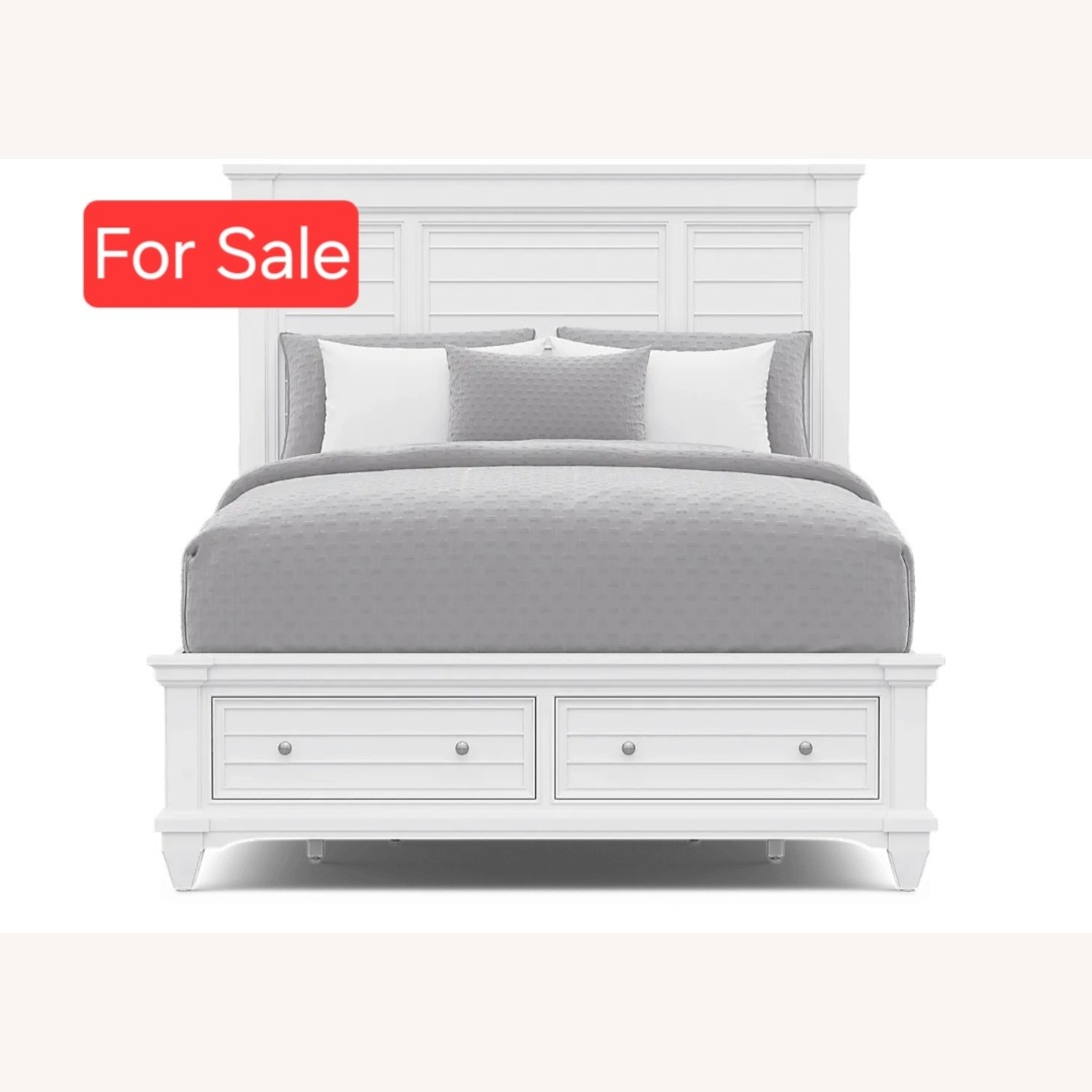 Hilton Head Traditional White Queen Bed - image-2