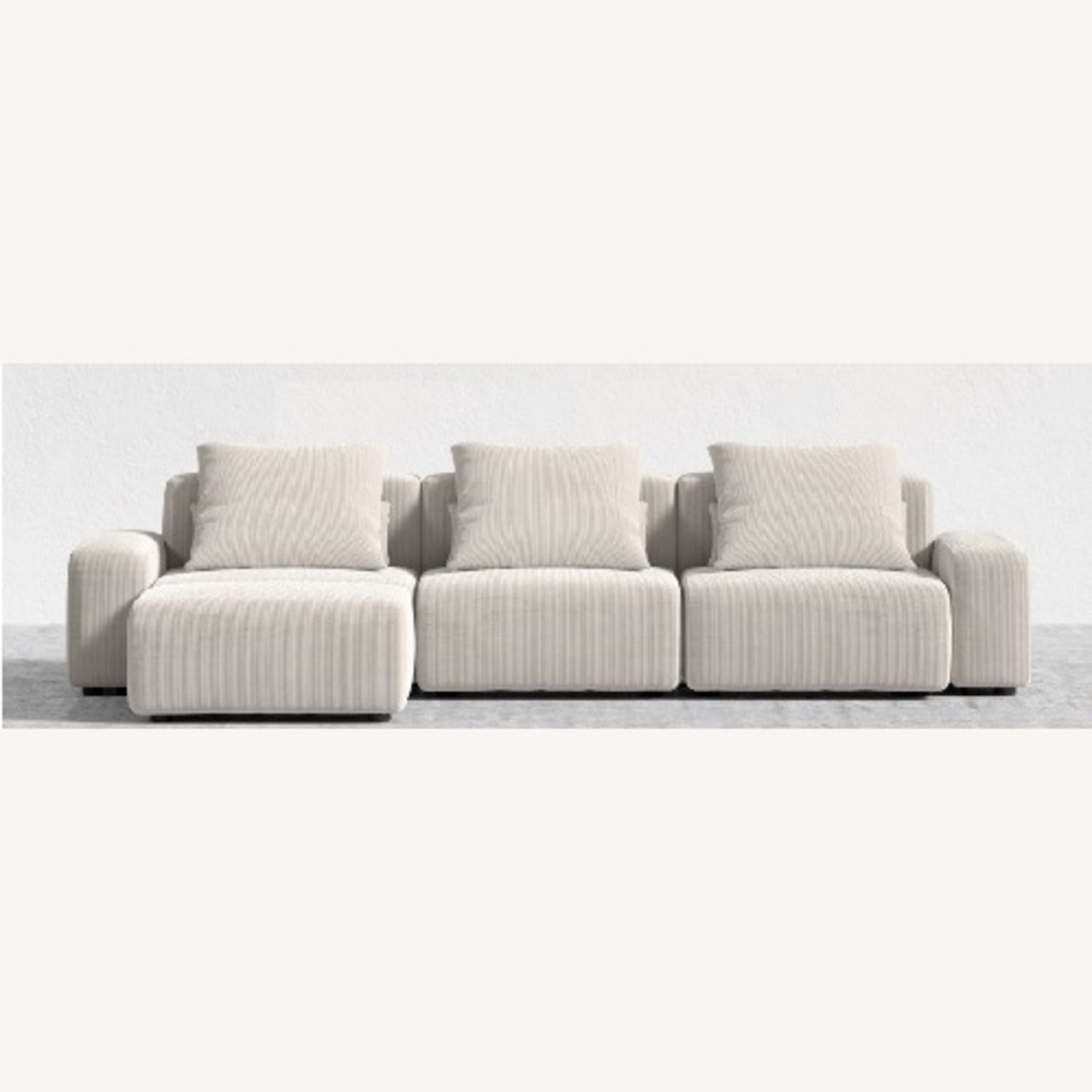Rove Concepts Natural Fabric 3+ Piece Sectional - image-5