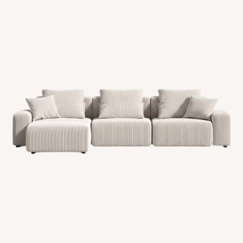 Used Rove Concepts Natural Fabric 3+ Piece Sectional for sale on AptDeco