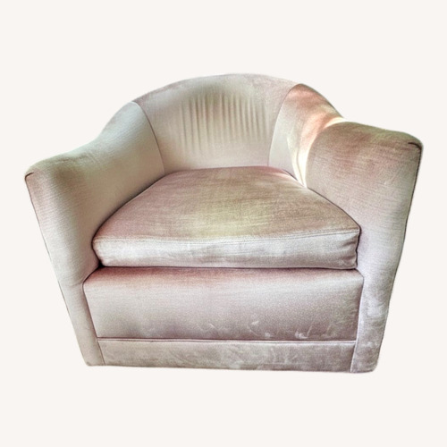 Used Pink Velvet 360 Barrel Swivel Set of Two for sale on AptDeco