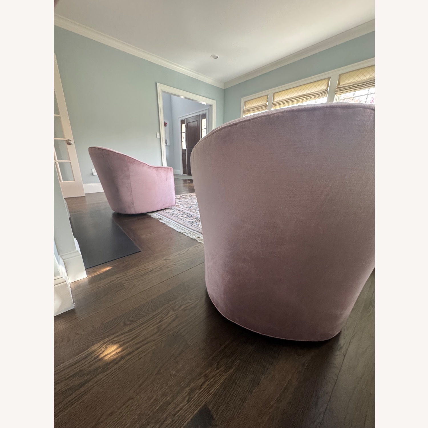 Pink Velvet 360 Barrel Swivel Set of Two - image-3