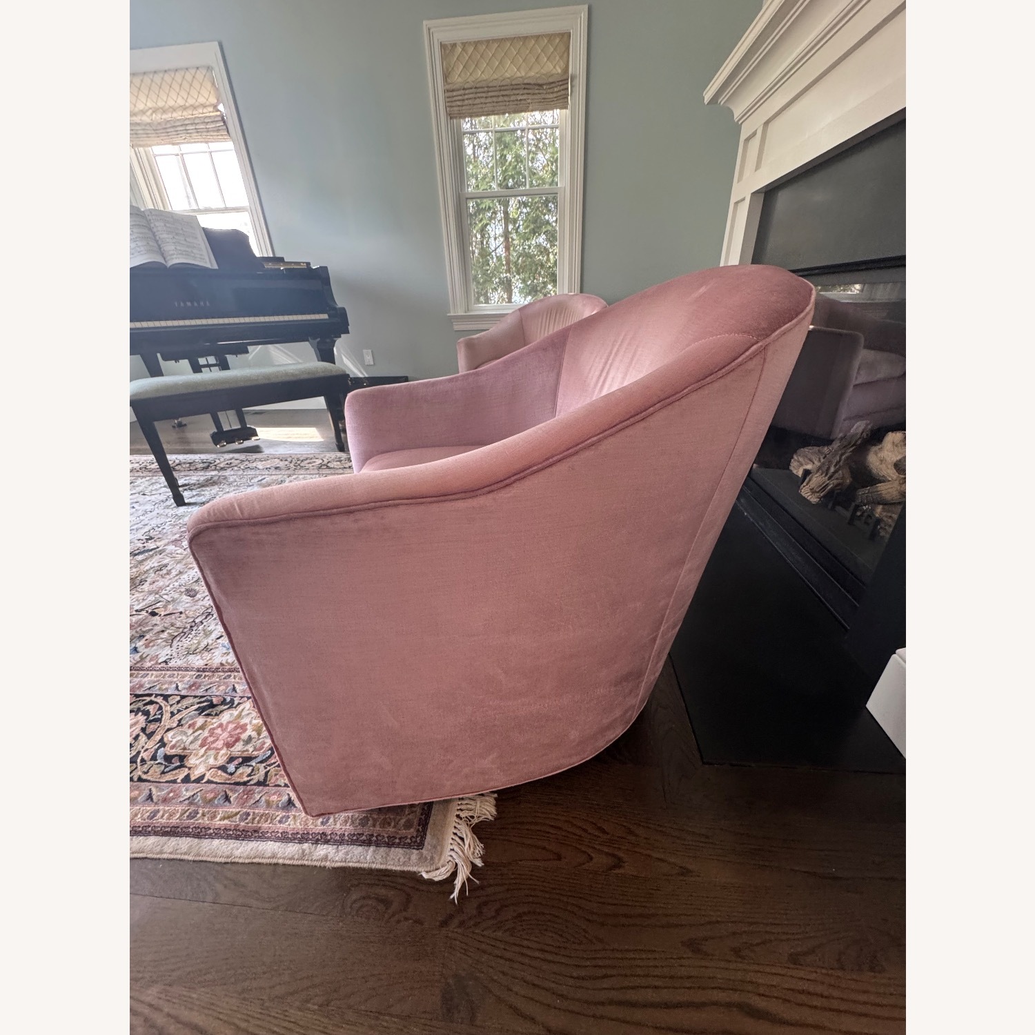 Pink Velvet 360 Barrel Swivel Set of Two - image-2