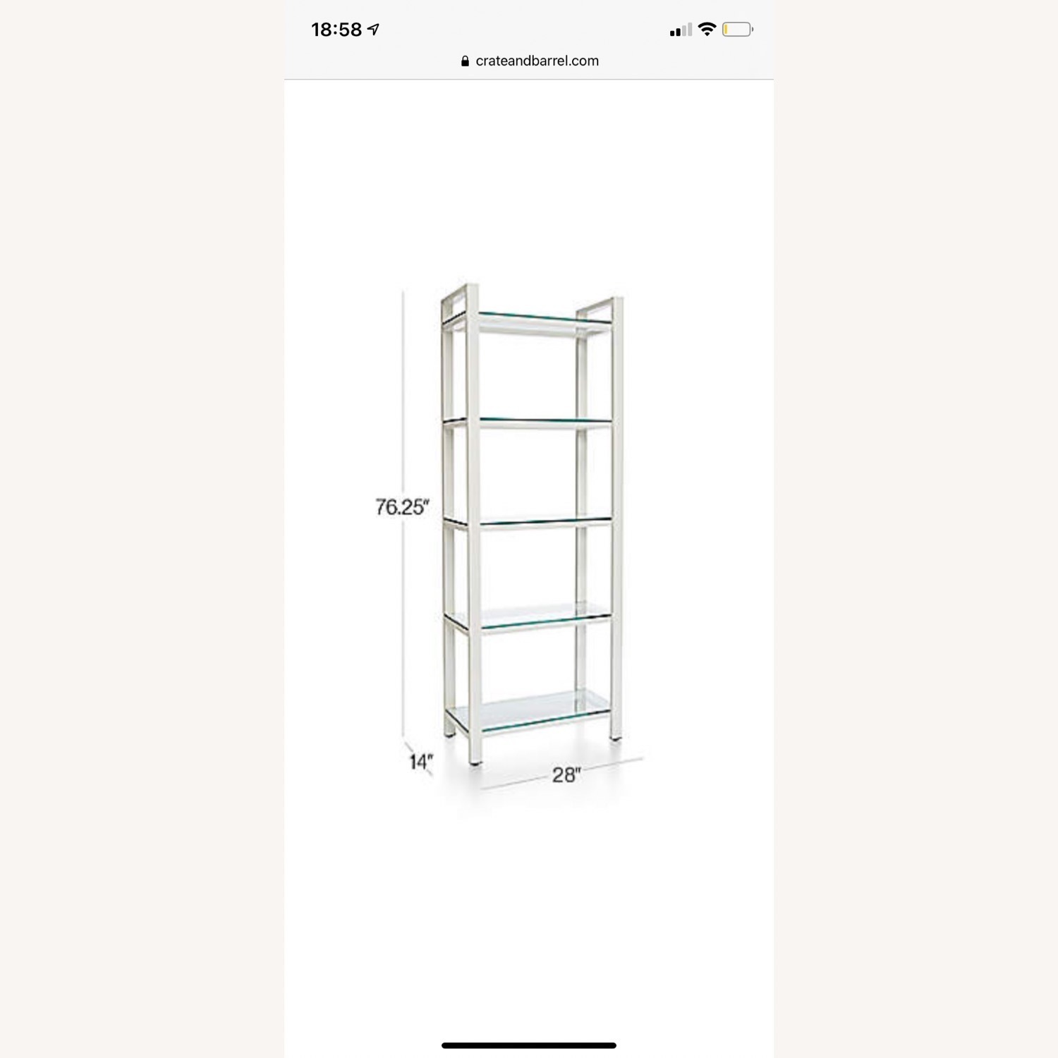 Crate & Barrel Bookcase - image-5