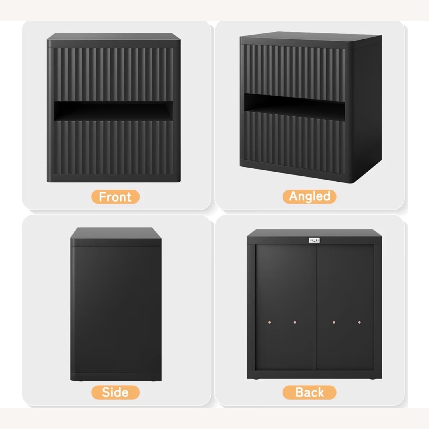 Amazon Black Wood Nightstands - image-4