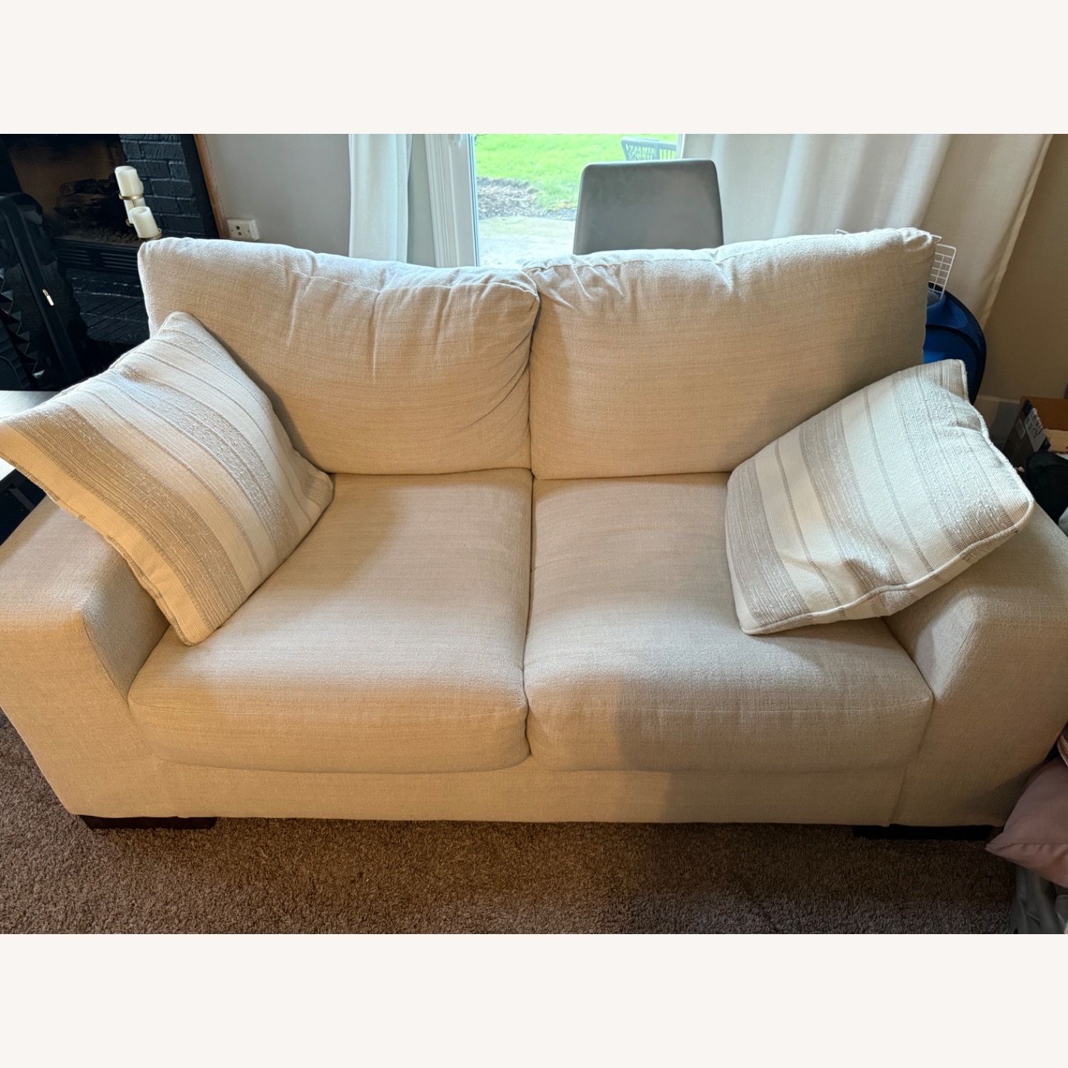 Ashley Furniture Maggie White Loveseat - image-2