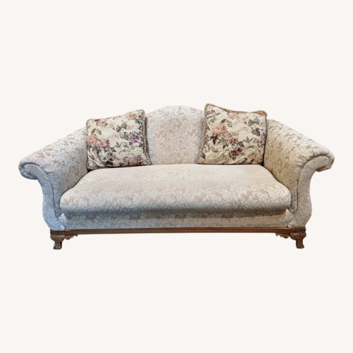 Used Vintage/Antique Natural Fabric 3+ Seater Sofa for sale on AptDeco