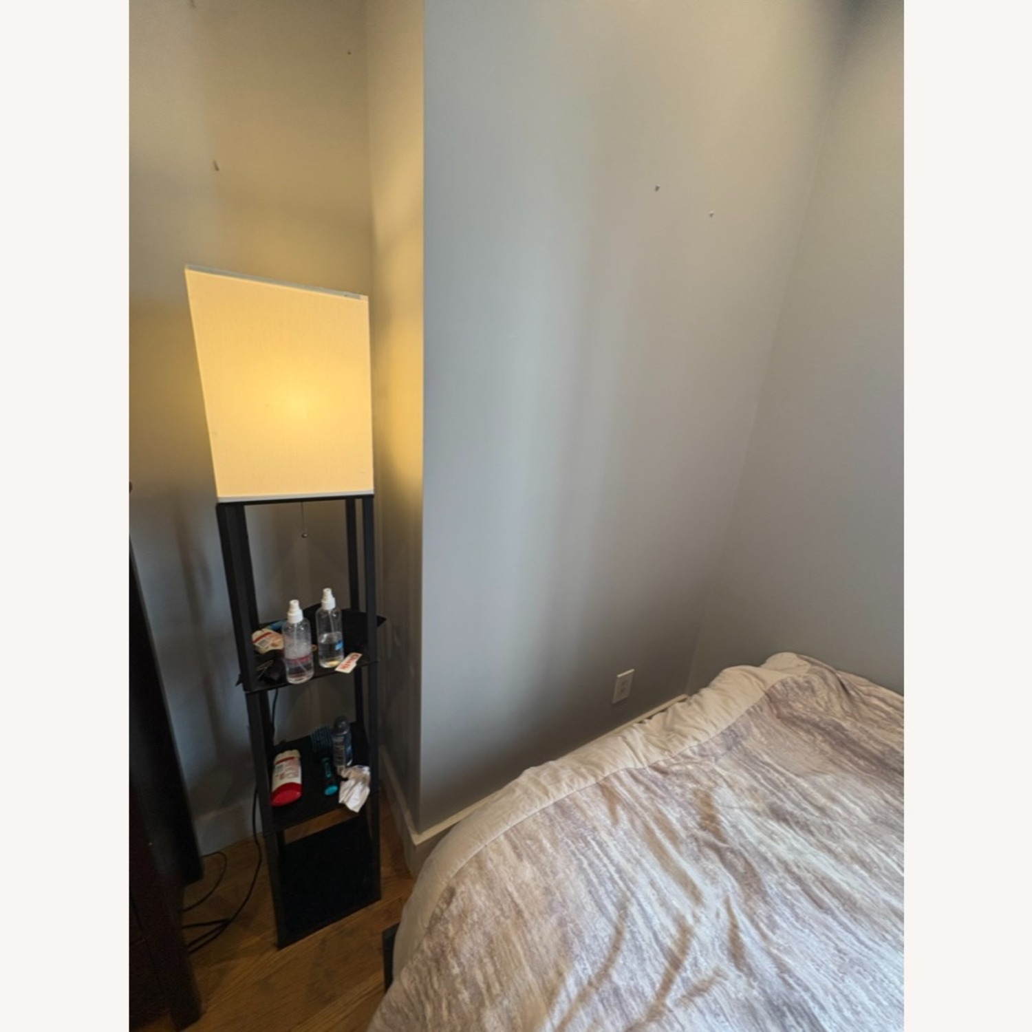 2 Lamps with 3 Layered Tiers of Storage Each - image-3