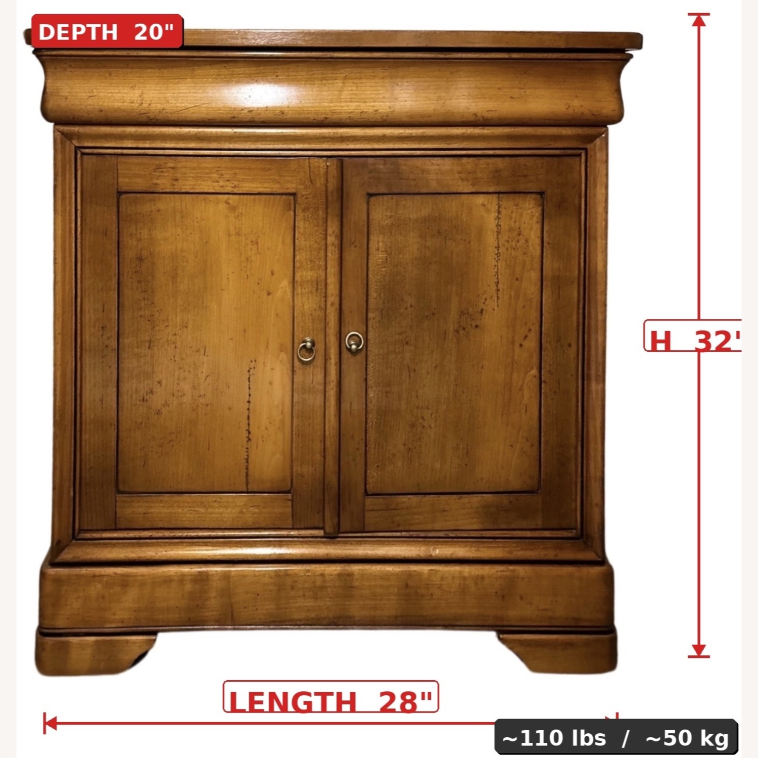 French Artisan Wild Cherry Louis Philipe Sideboard - image-13