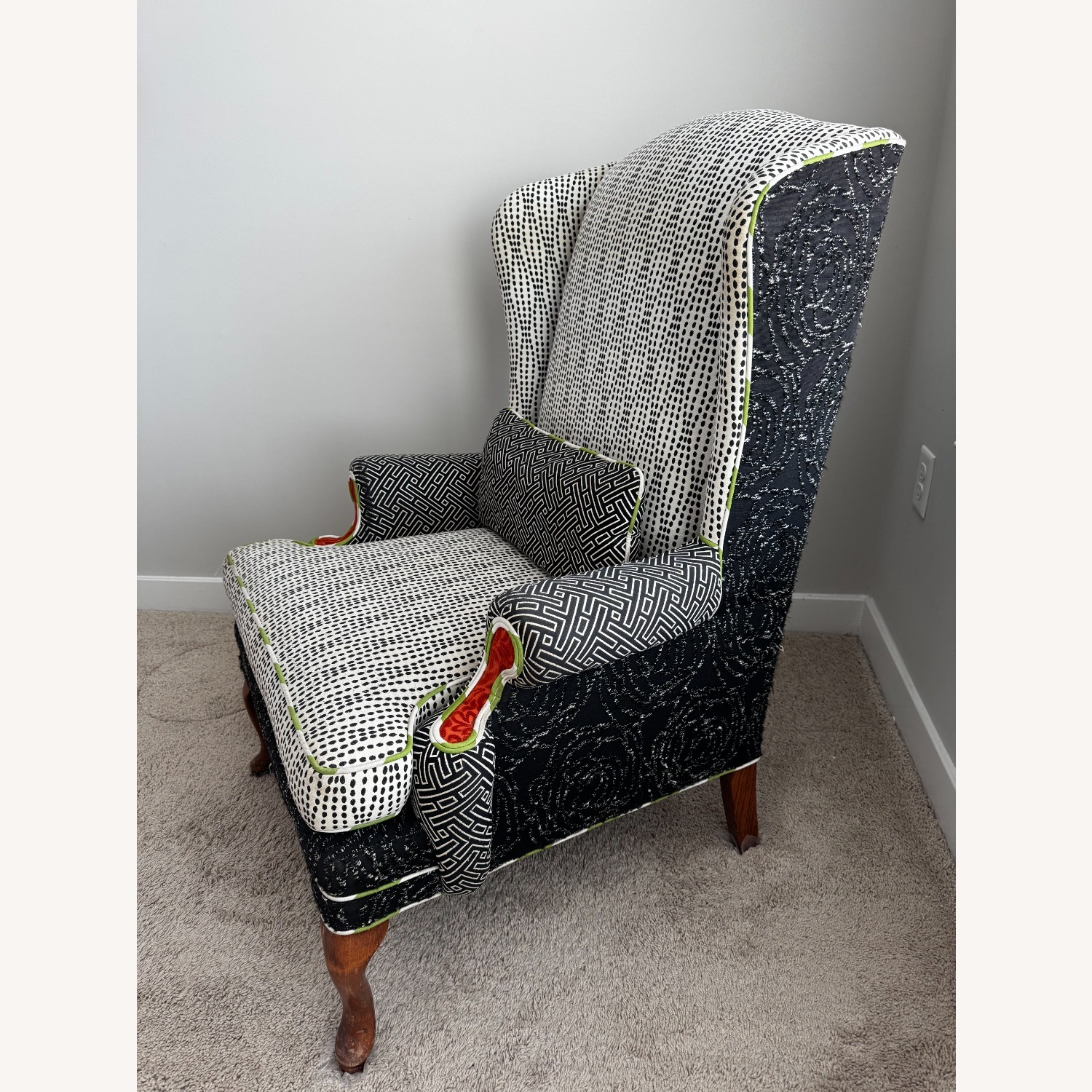 Patterned Vintage Armchair  - image-2