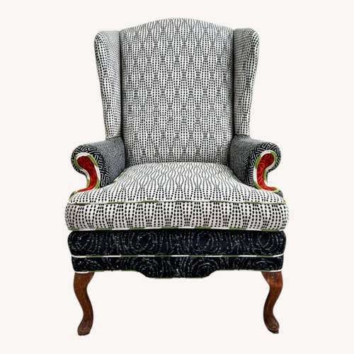 Used Patterned Vintage Armchair  for sale on AptDeco