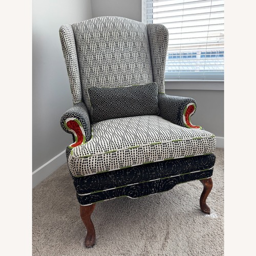 Used Patterned Vintage Armchair  for sale on AptDeco