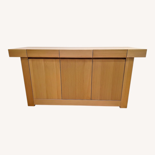 Used Coaster Fine Furniture Light Brown Wood Credenza for sale on AptDeco