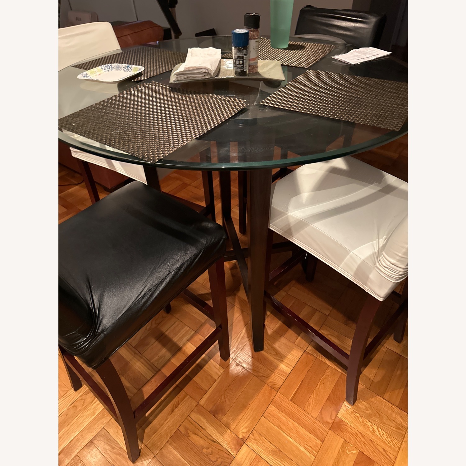 Crate & Barrel Halo Bar Height Dining Table - image-2