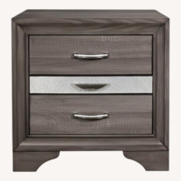 Raymour & Flanigan Dark Gray Nightstand