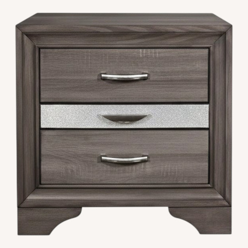 Used Raymour & Flanigan Dark Gray Nightstand for sale on AptDeco